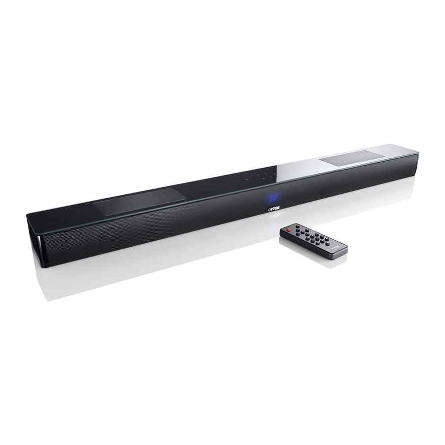 Canton Smart Soundbar 10 Short Manual