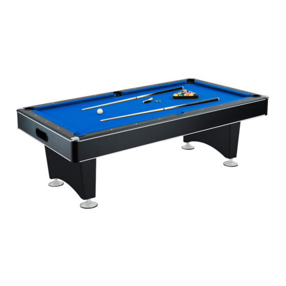 Carmelli HUSTLER 7' POOL TABLE NG2515PB Assembly Instructions Manual