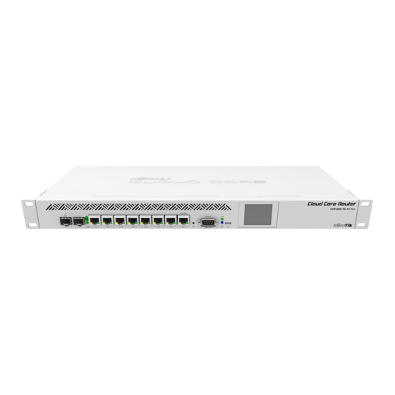 MikroTik CCR1009-7G-1C-1S+ Manual