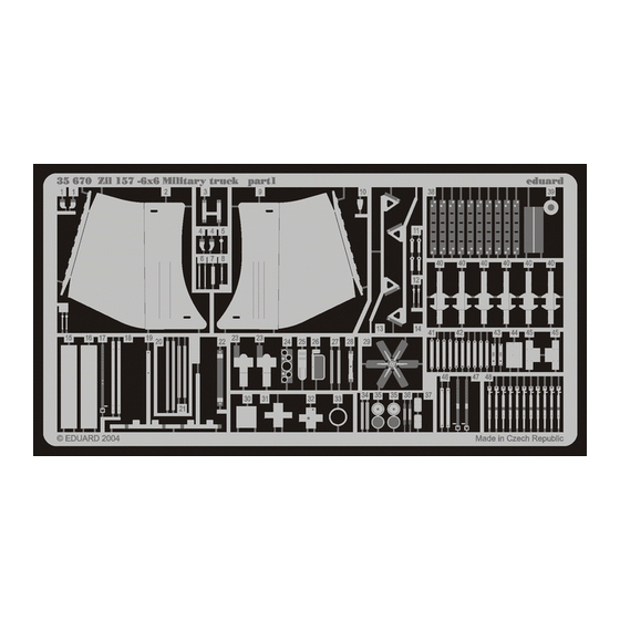 Eduard ZiL 157 6x6 Military truck Assembly Instructions Manual
