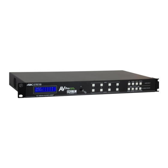AVProEdge AC-MX88-AUHD-HDBT User Manual
