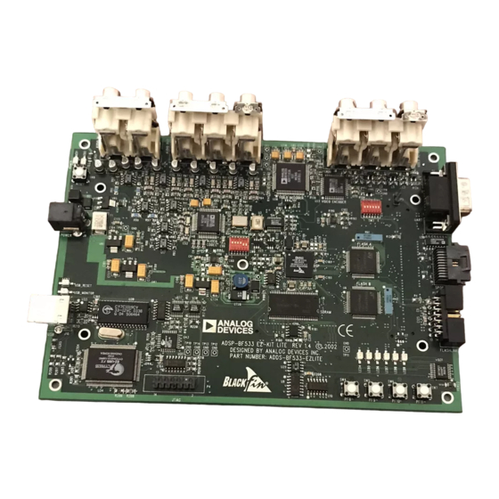 Analog Devices Blackfin A-V EZ-Extender Manual