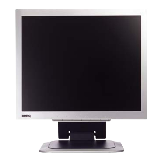 BenQ FP72G+D User Manual