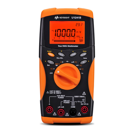 Keysight Technologies U1241B Quick Start Manual