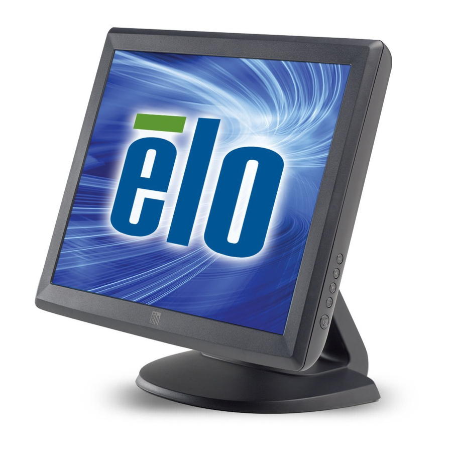 Elo TouchSystems Toucmonitor Manuals