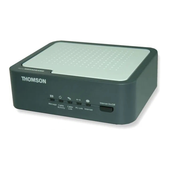 THOMSON digital Broadband User Manual