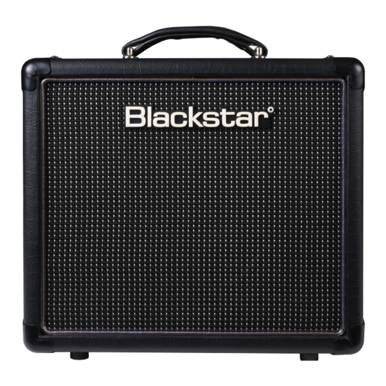 Blackstar HT-1R Quick Start Manual