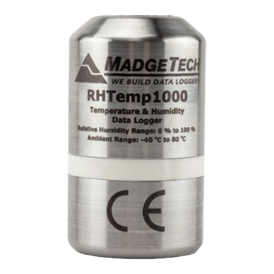 MadgeTech RHTEMP1000 Product User Manual
