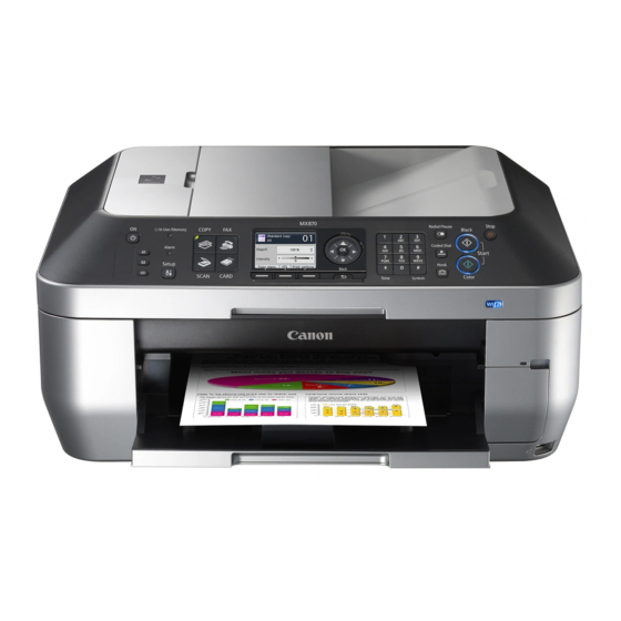 Canon PIXMA MX870 Series Getting Started