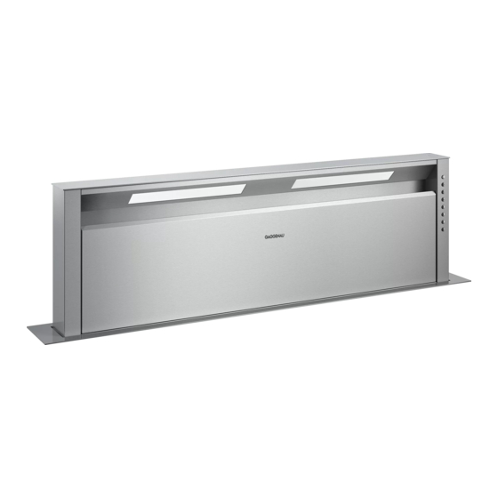 Gaggenau AL400721/01 Use And Care Manual