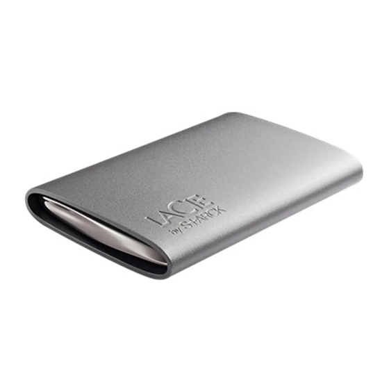 LaCie Starck Mobile Hard Drive Quick Install Manual