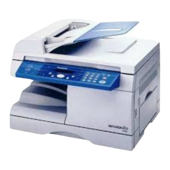 Panasonic DP-130 Operating Instructions Manual
