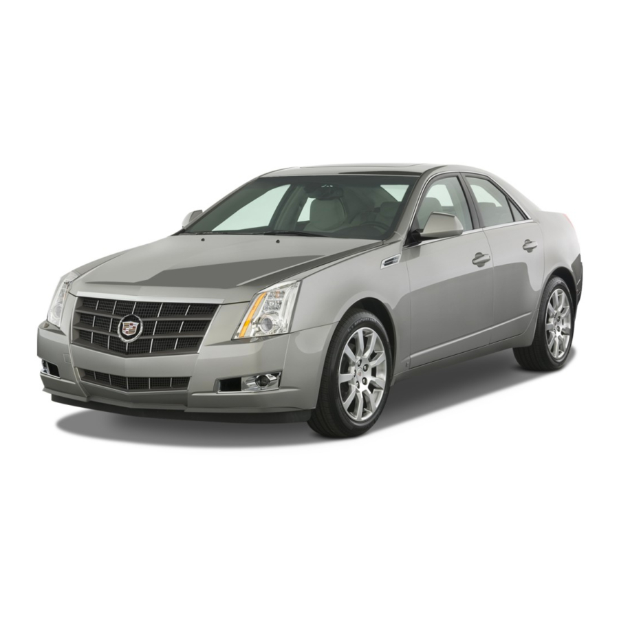 Cadillac 2008 CTS Navigation System Owner's Manual