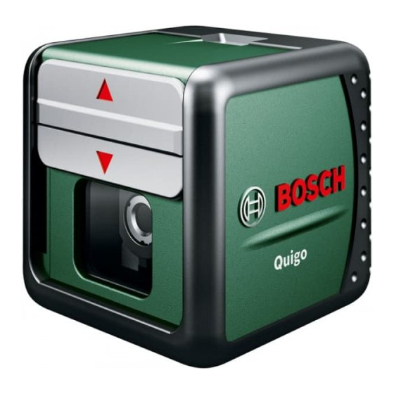 Bosch Quigo Original Instructions Manual