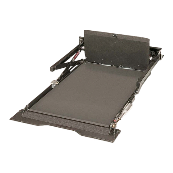 BraunAbility UVL Series Application Manual