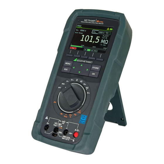 Gossen MetraWatt METRAHIT IM XTRA Operating Instructions Manual
