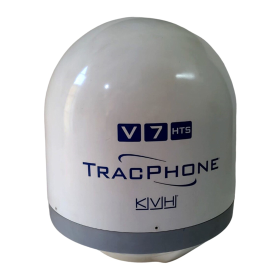 User Manuals: TracPhone V7 Vsat satellite system