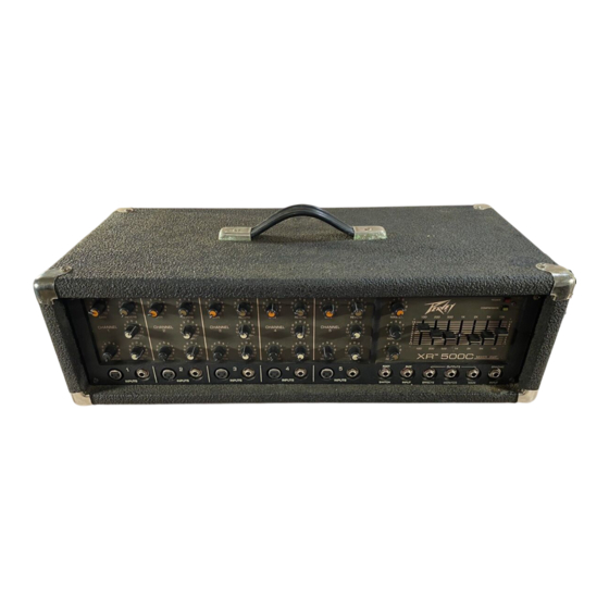 Peavey XR 500C Operation Manual
