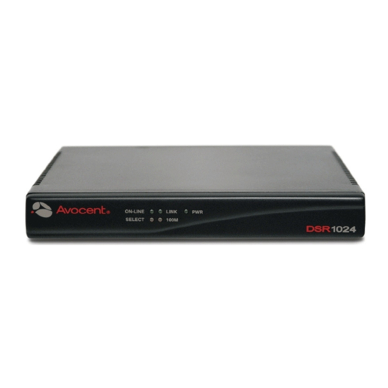Avocent DSR 1024 Installer/User Manual