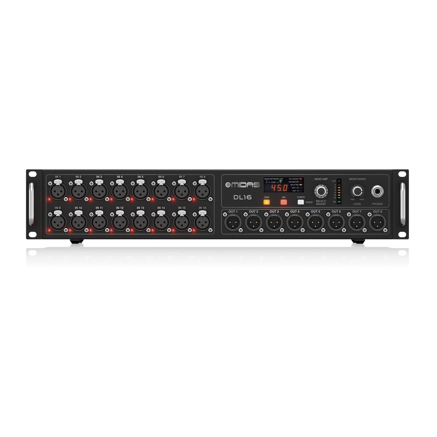 Midas DL16 User Manual