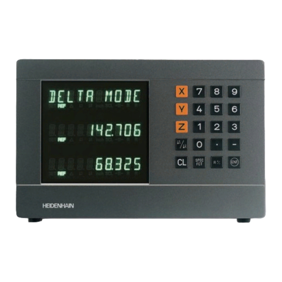 HEIDENHAIN ND 750 User Manual