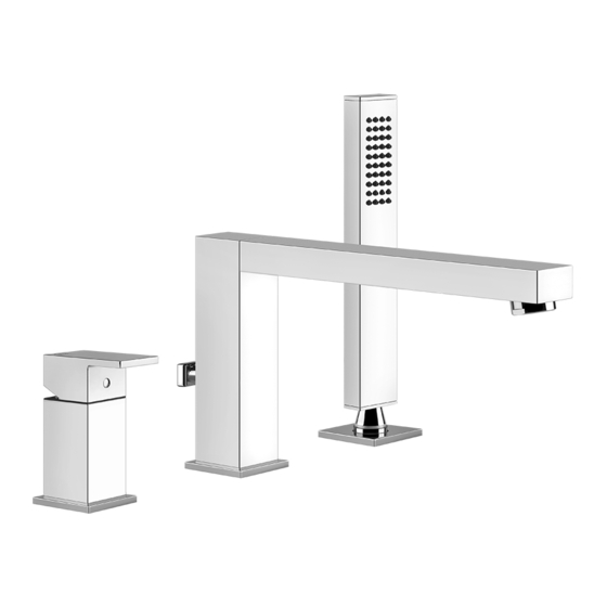 Gessi RETTANGOLO 20036 Bath Mixing Program