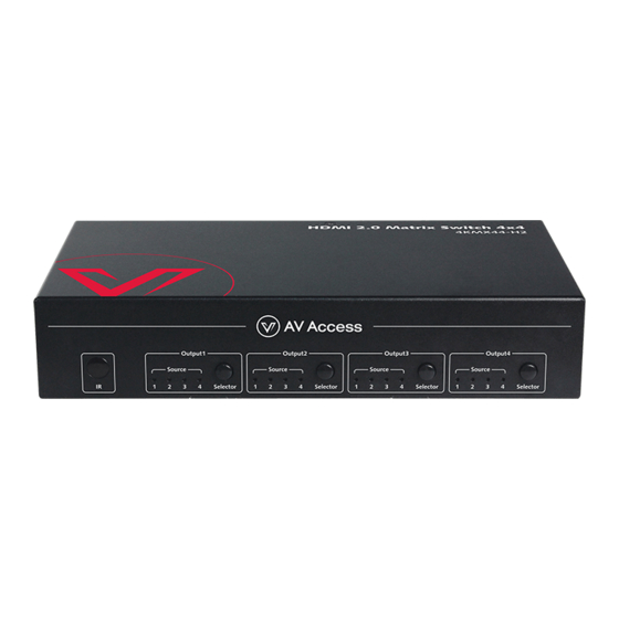 AV Access 4KMX44-H2 User Manual
