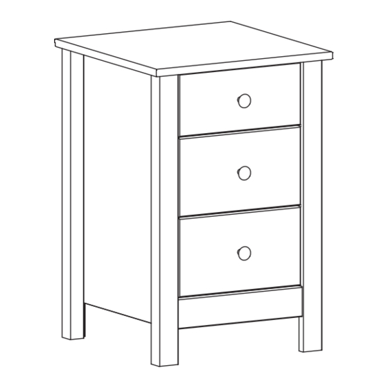 User Manuals: Argos Osaka 2283935 3 Drawer Chest