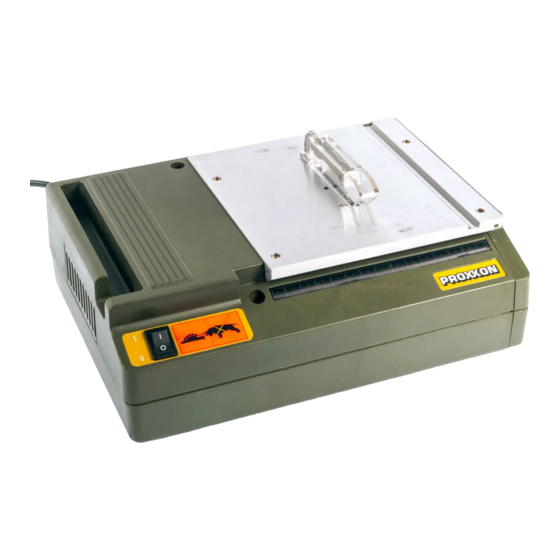Proxxon KS 230 Manual