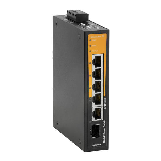 Weidmüller IE-SW-BL05-4GT-1GS Hardware Installation Manual