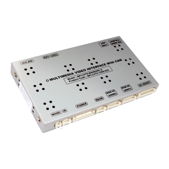 Sune Technology QPI-LVTX-NCC5 Installation Manual