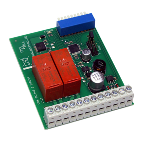 DMX4ALL DMX-RELAIS 2 INRUSH User Manual