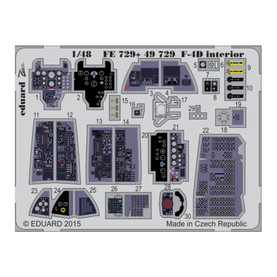 Eduard Zoom F-4D interior S.A. Manual