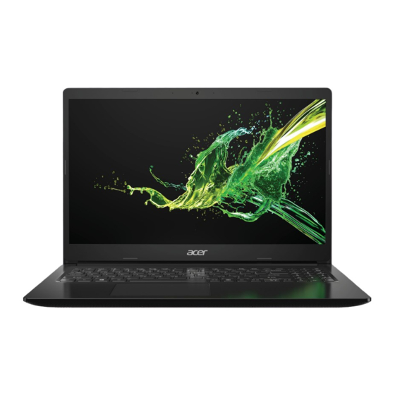 Acer EX215-21 Laptop RAM SSD Manuals