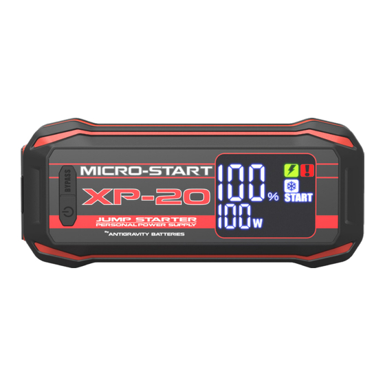 Antigravity Batteries MICRO-START XP-20 User Manual