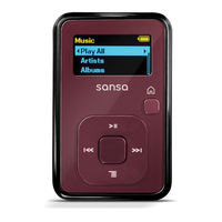 Sandisk Sansa Sansa Clip+ 4GB User Manual