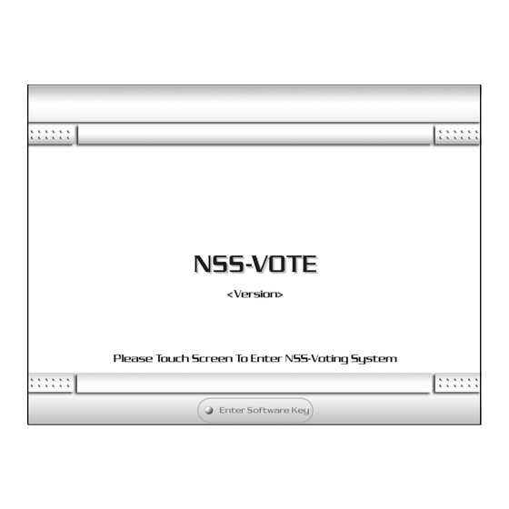AMX NSS-VOTE - PROGRAMMER GUIDE Programmer's Manual
