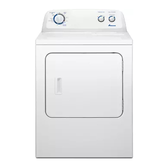 Amana Dryer User Instructions