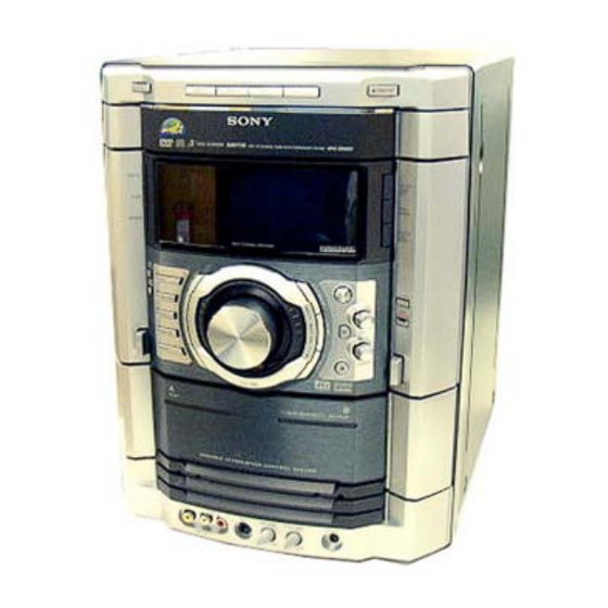 Sony HCD-GN90D Manuals