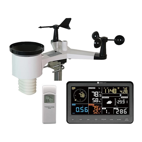 Ambient Weather WS-2700-X3 Advanced Wireless Weather Station w/ 3 Sensors