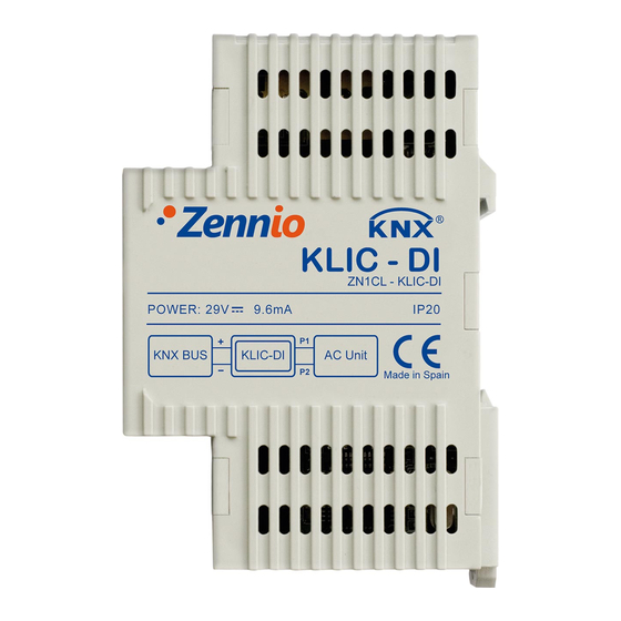 Zennio KLIC-DI Installation Notes