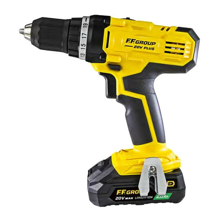 F.F. Group CDD/35 20V PRO Original Instructions Manual