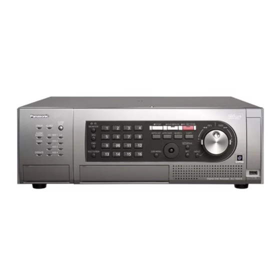 Panasonic WJ-HD716K Installation Manual