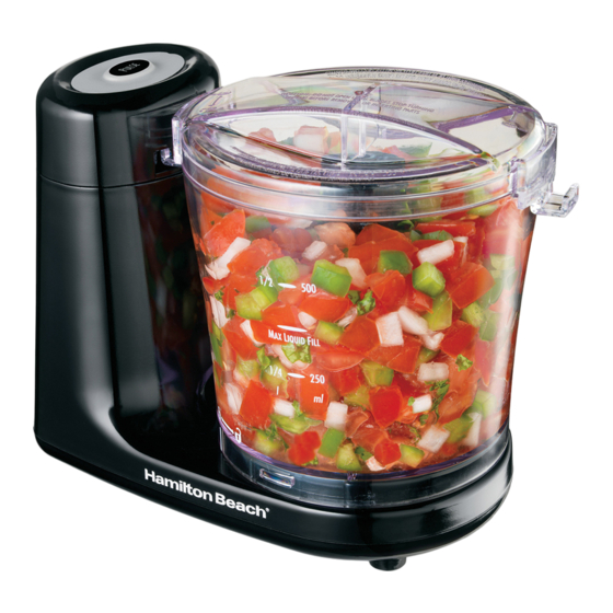 Hamilton Beach 72900 Use & Care Manual