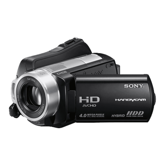 Sony HDR SR5 - AVCHD 4MP 40GB High Definition Hard Disk Drive Camcorder Manuals