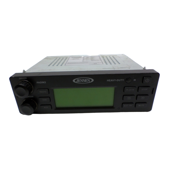 Jensen Portable CD Player Owner's Manual