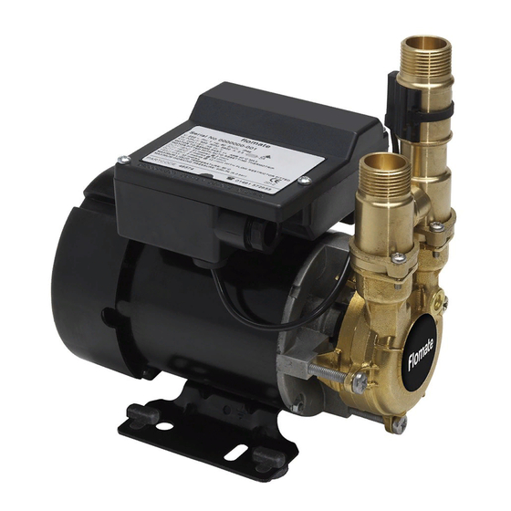 Stuart Turner FLOMATE MBF 12 Installation Instructions Manual