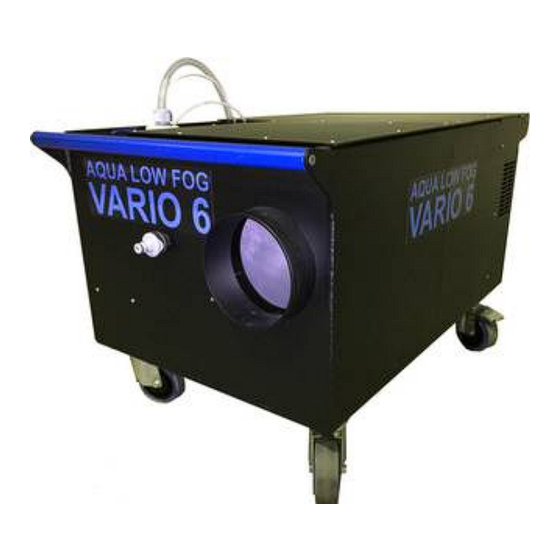 MT-Electronic AQUA LOW FOG VARIO 8 User Manual