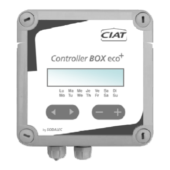 CIAT BOX TRI Eco+ Manuals