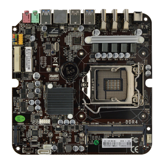 Zeal-All ZA-SK1MINI Mini ITX Motherboard Manuals